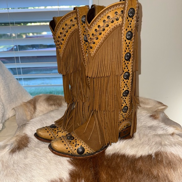 Lane boots Shoes - Lane fringe cowboy boots